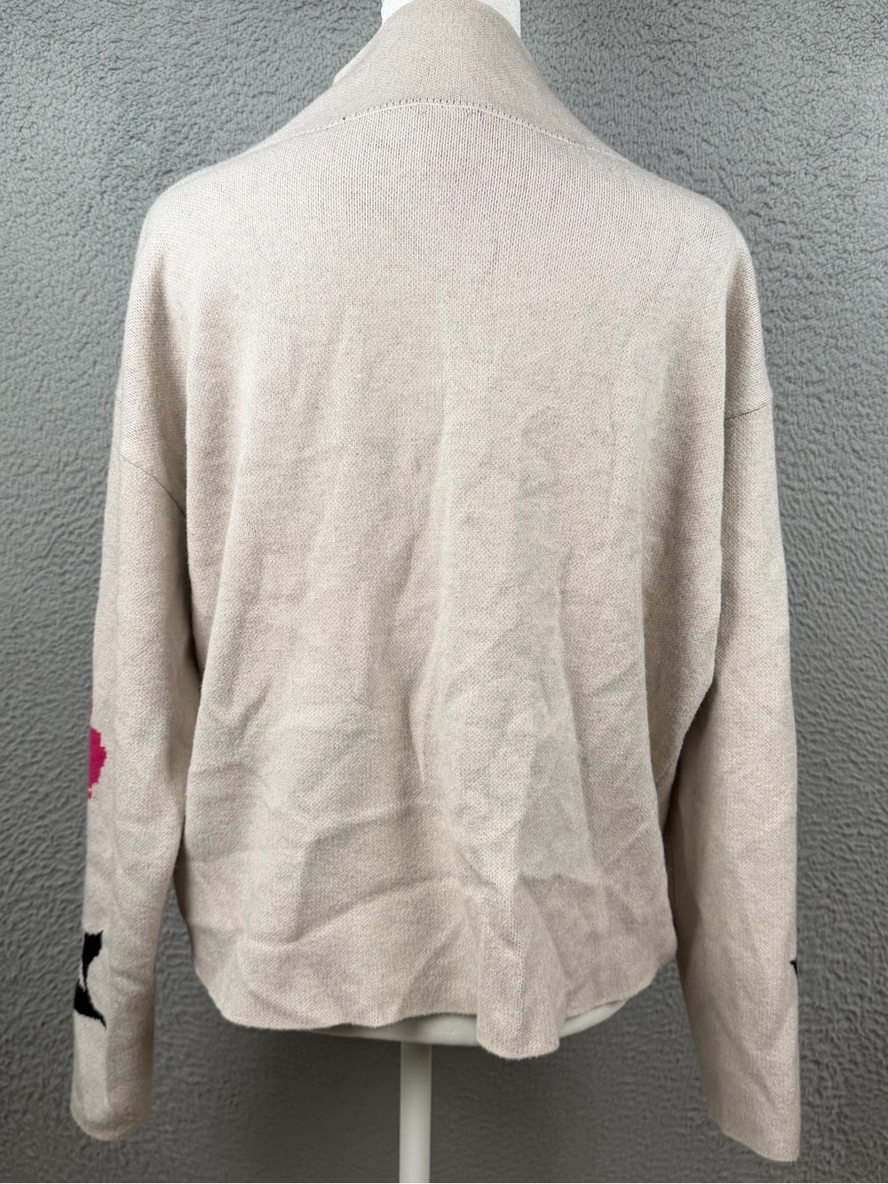Maeve The Carys Mock Neck Sweater Womens Small Beige Floral Boho Preppy Comfy - Picture 3 of 11